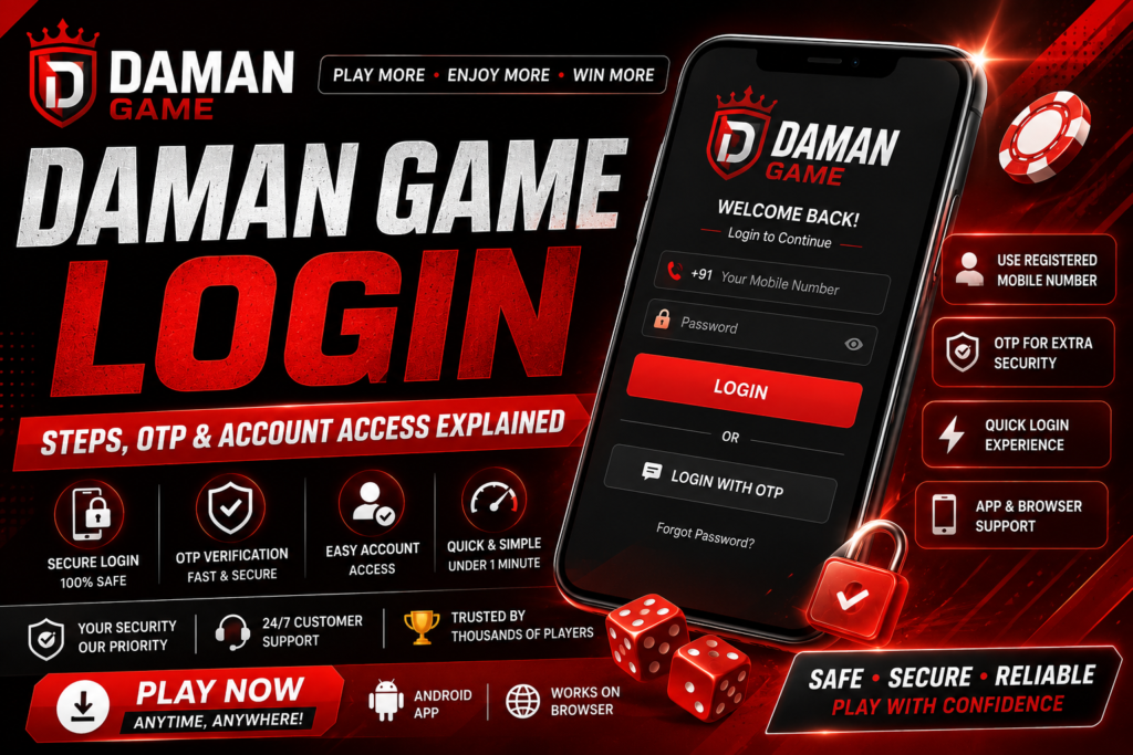 Daman Game Login: Steps, OTP and Account Access Explained